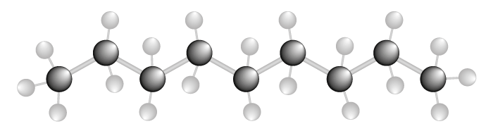 graphic of hydrocarbon molecule,