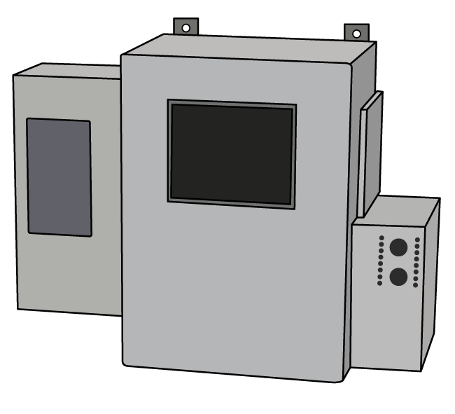 An illustration of the Max300-RTG gas analyzer.